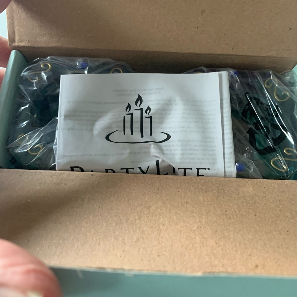 Partylite Madi Gras tealite holders